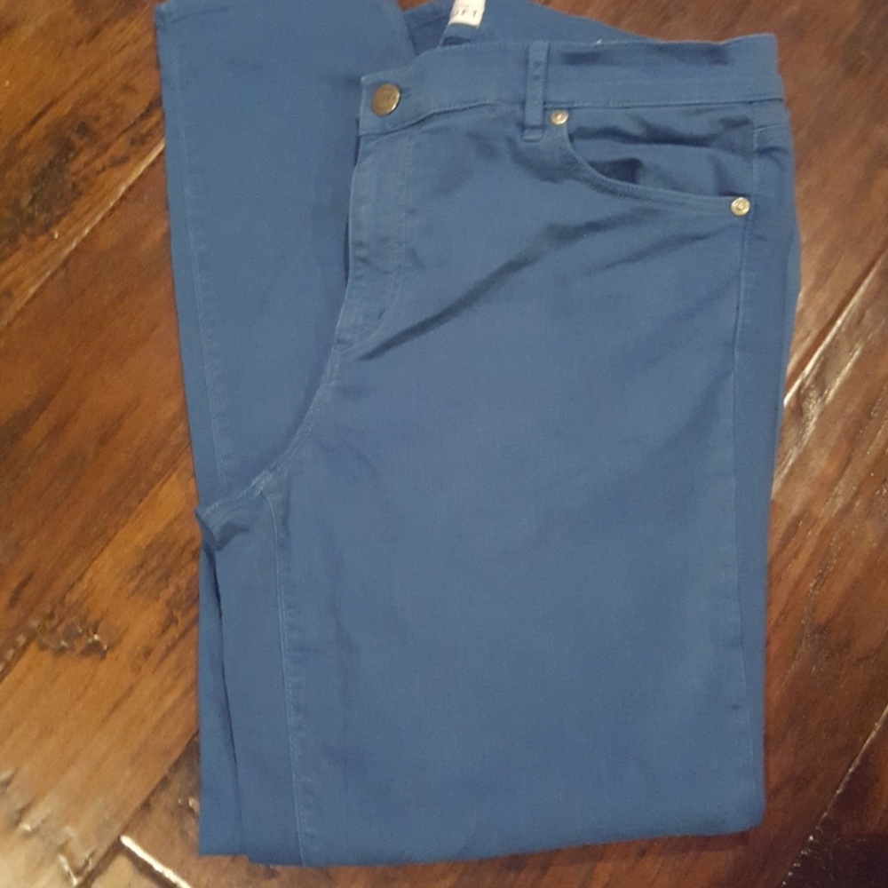 Loft modern skinny teal jean